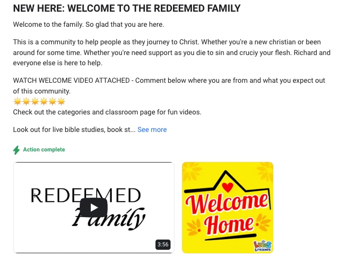Redeemed Family community on Skool